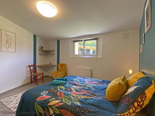 Voodi või voodid majutusasutuse Maison de charme à Monnai, animaux acceptés, jardin et terrasse - FR-1-497-214 toas