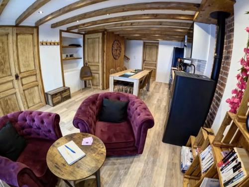 Évasion paisible à la montagne avec cheminée et animaux admis - FR-1-489-553