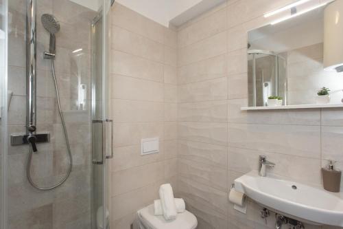 Koupelna v ubytování Villa Honey