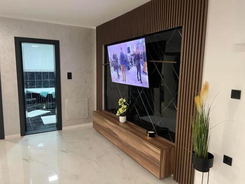 TV a/nebo společenská místnost v ubytování Apartman Zoja