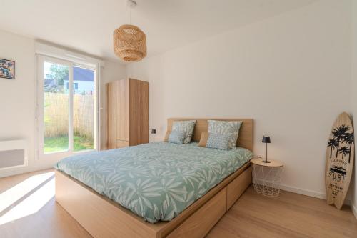 Ένα ή περισσότερα κρεβάτια σε δωμάτιο στο Bel Appartment à 5 min de Disneyland Paris - Parking gratuit