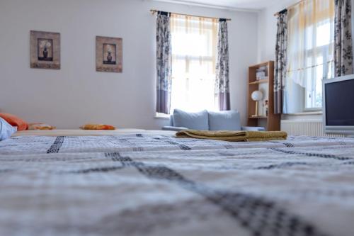 Una cama o camas en una habitación de Penzion U Františka
