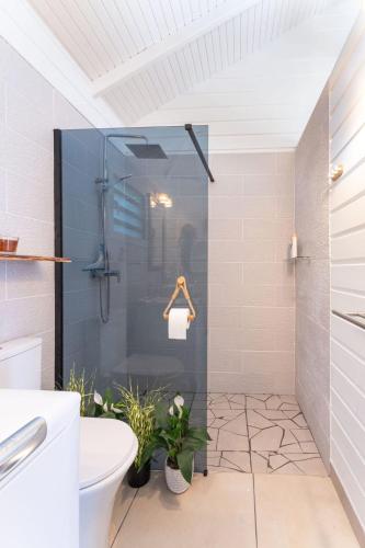 Koupelna v ubytování Bungalow Moca Cabana