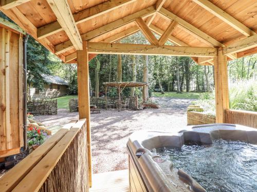 Un jardín fuera de Tanglewood Shepherds Hut