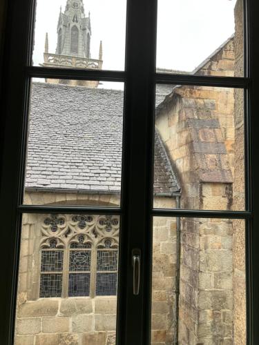 a view from a window of a building at Contes à Rebours - Chambres d'hôtes in Morlaix