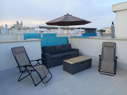 En balkon eller terrasse på Apartament Dariusz Torrevieja