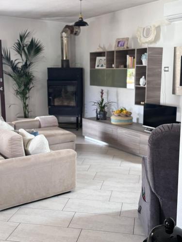 Posezení v ubytování Chambre privée