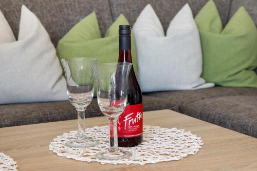Nápoje v ubytování Ferienwohnung Kiesel
