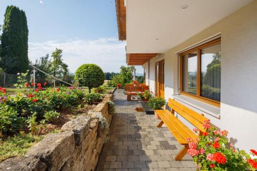 Zahrada ubytování Ferienwohnung Kiesel