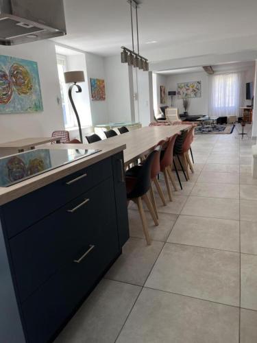 Dapur atau dapur kecil di Le clos de la digue