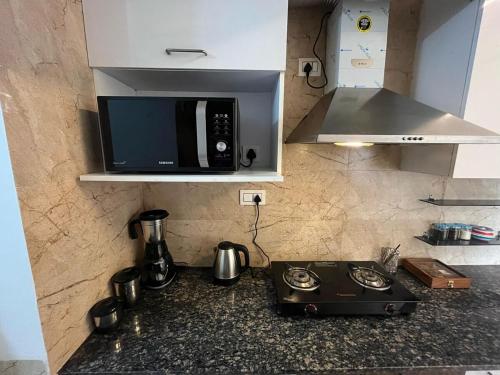 Kuchyň nebo kuchyňský kout v ubytování Golfshire Estate