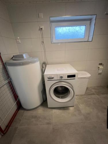Koupelna v ubytování Hyggelig leilighet Råde