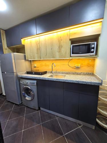 Kuchyň nebo kuchyňský kout v ubytování Elabd Family Porto Chalet