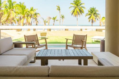 Ruang duduk di Anera Villas