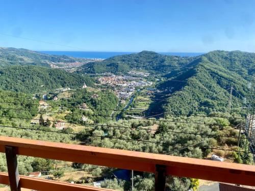 a view from the observation deck of a mountain at Casa Rebecca in San Martino