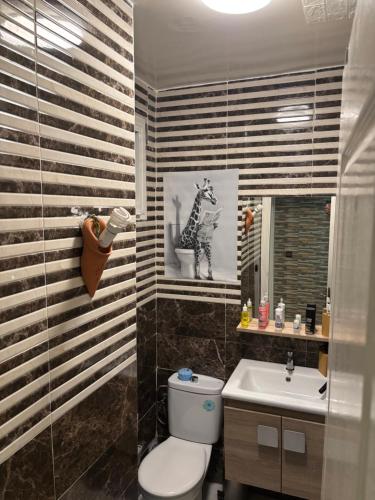 テマラにあるA&J Homeのトイレと洗面台付きのバスルーム