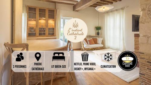 L'Instant Cathédrale 2 - Hypercentre - 2 pers
