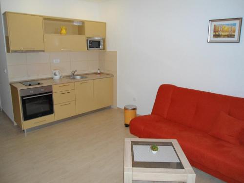 Kuchyň nebo kuchyňský kout v ubytování Apartments Raskovic