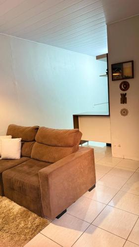 Χώρος καθιστικού στο Casa aconchegante Nova Mutum