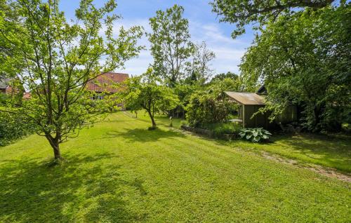 an image of a yard with trees and a house at 3 Bedroom Lovely Home In Nykøbing M in Nykøbing Mors
