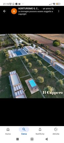 a screenshot of a website with a picture of a building at Agriturismo il Cappero b&b Marzamemi in Noto