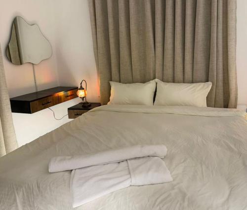 Postel nebo postele na pokoji v ubytování Beit Ahlan Suites 7