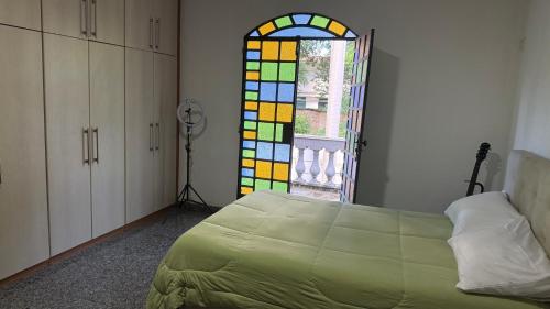 Katil atau katil-katil dalam bilik di Mansão na Lapa