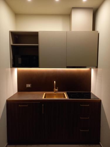 Frontemare Appartamenti e Camere ELISABETTAにあるキッチンまたは簡易キッチン