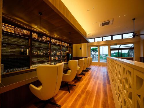 Lounge nebo bar v ubytování Lit Hotel NAKIJIN
