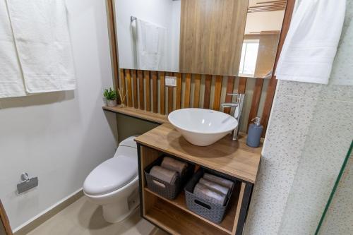 Koupelna v ubytování ApartaSuite Central Luxe