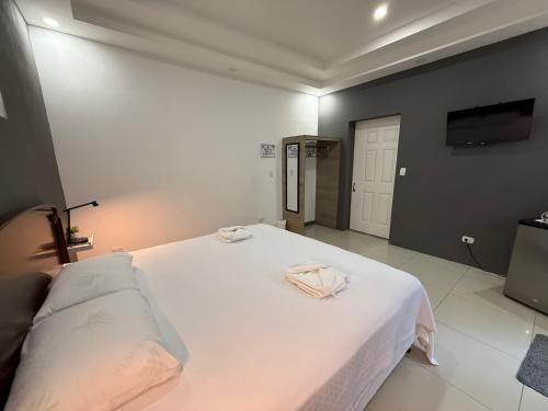 Un ou plusieurs lits dans un hébergement de l'établissement Casa Garitas GuestHouse & Car Rental - Free SJO Airport Shuttle - casagaritas com