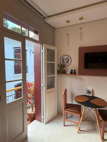 Dapur atau dapur kecil di Suíte Horto