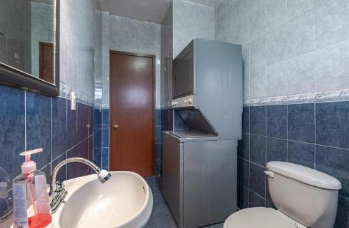 Koupelna v ubytování casa de los espejos Av Cuauhtémoc