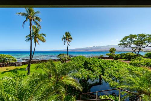 a view of the ocean from a resort at Hale Waima Lani in Puako
