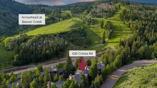 an aerial view of a house and a road at 430 Cresta in Edwards