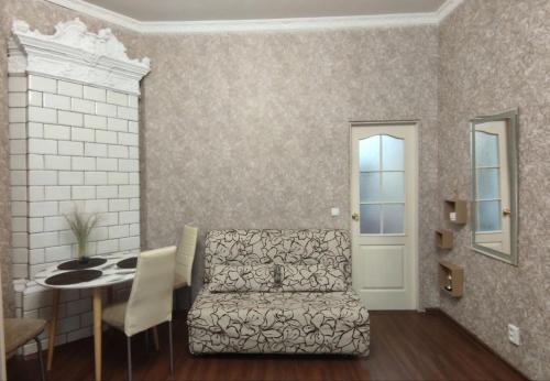 Χώρος καθιστικού στο Квартира с балконом в центре города