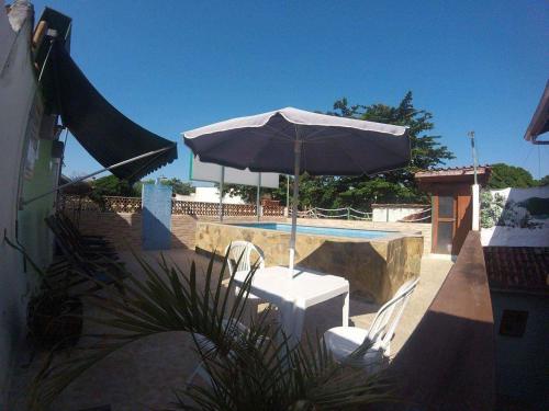 A patio or other outdoor area at Leo's Clan Beach Hostel
