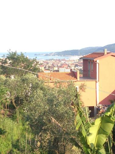 a view of a city from a hill at B.E.A. Maison in La Spezia