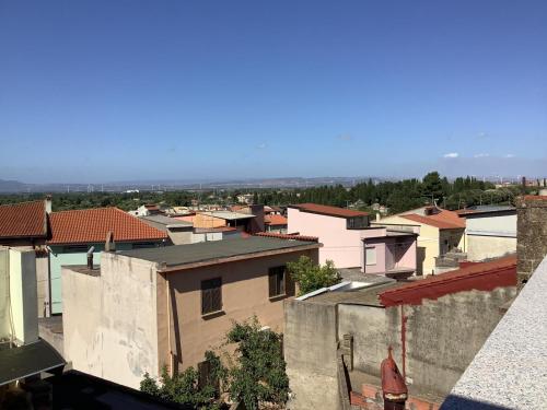 a view of a city with buildings at Affittacamere BaLu in Guspini