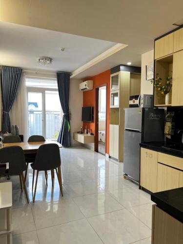 Η κουζίνα ή μικρή κουζίνα στο ASeaLover Hacom 2 Beds 3F