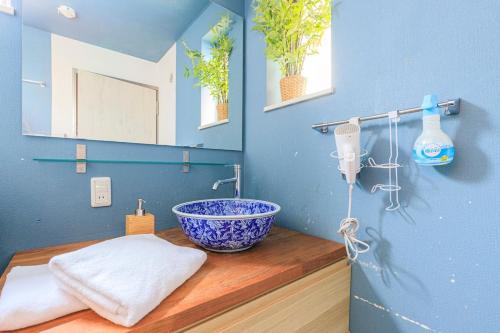 Et badeværelse på DM Hotel