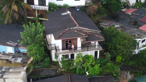 an overhead view of a house with a balcony at Dreamscape home stay in Kandy