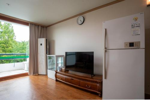 TV a/nebo společenská místnost v ubytování Gurye Jiri Mt Resort