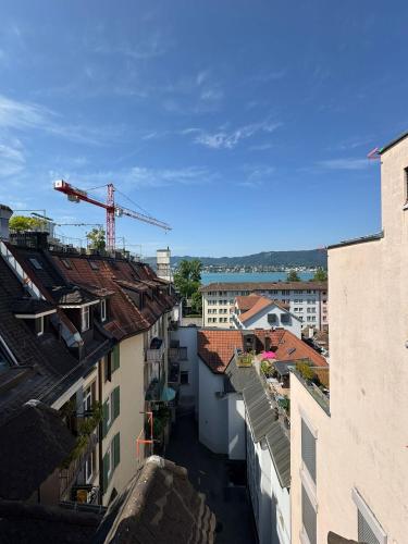Rustic lakeside gem with rooftop looking to Zurich see