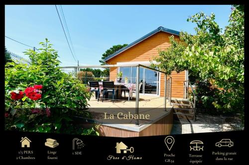 La Cabane, terrasse, vue dégagée & mer a l'horizon