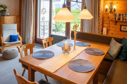 Ruang duduk di Ferienwohnung Sonnental