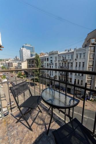 Балкон или терраса в Central Apartments Palats Sportu Area