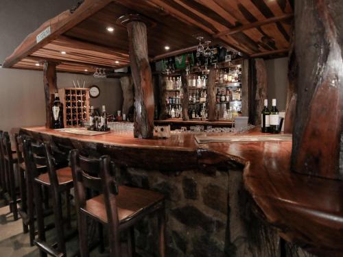 Ο χώρος του lounge ή του μπαρ στο Leopard Lodge