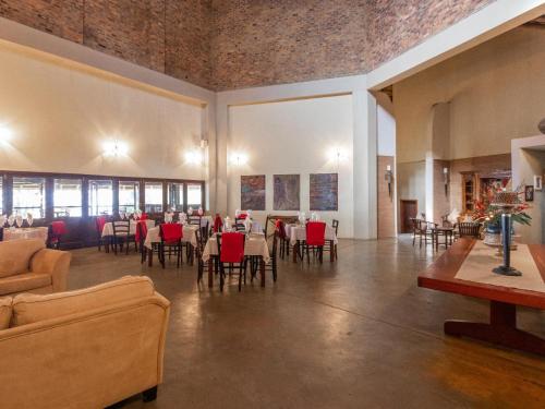 Χώρος καθιστικού στο Leopard Lodge
