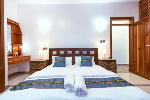Postel nebo postele na pokoji v ubytování Vipingo Romantic Escape